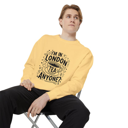 Unisex Garment-Dyed Sweatshirt Durable - London's Tea