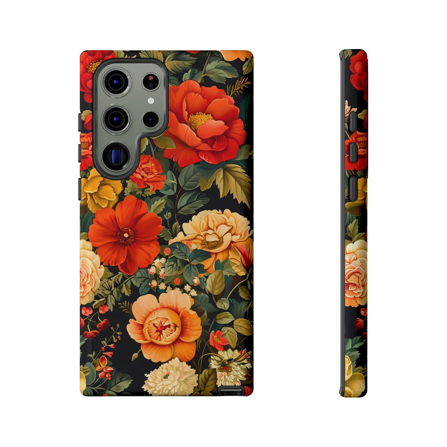 Floral Phone Case, Tough Cases, Decorative Tech Accessories, Gift for Her, Nature Lover Gift, Boho Style Case, Spring Floral Cover