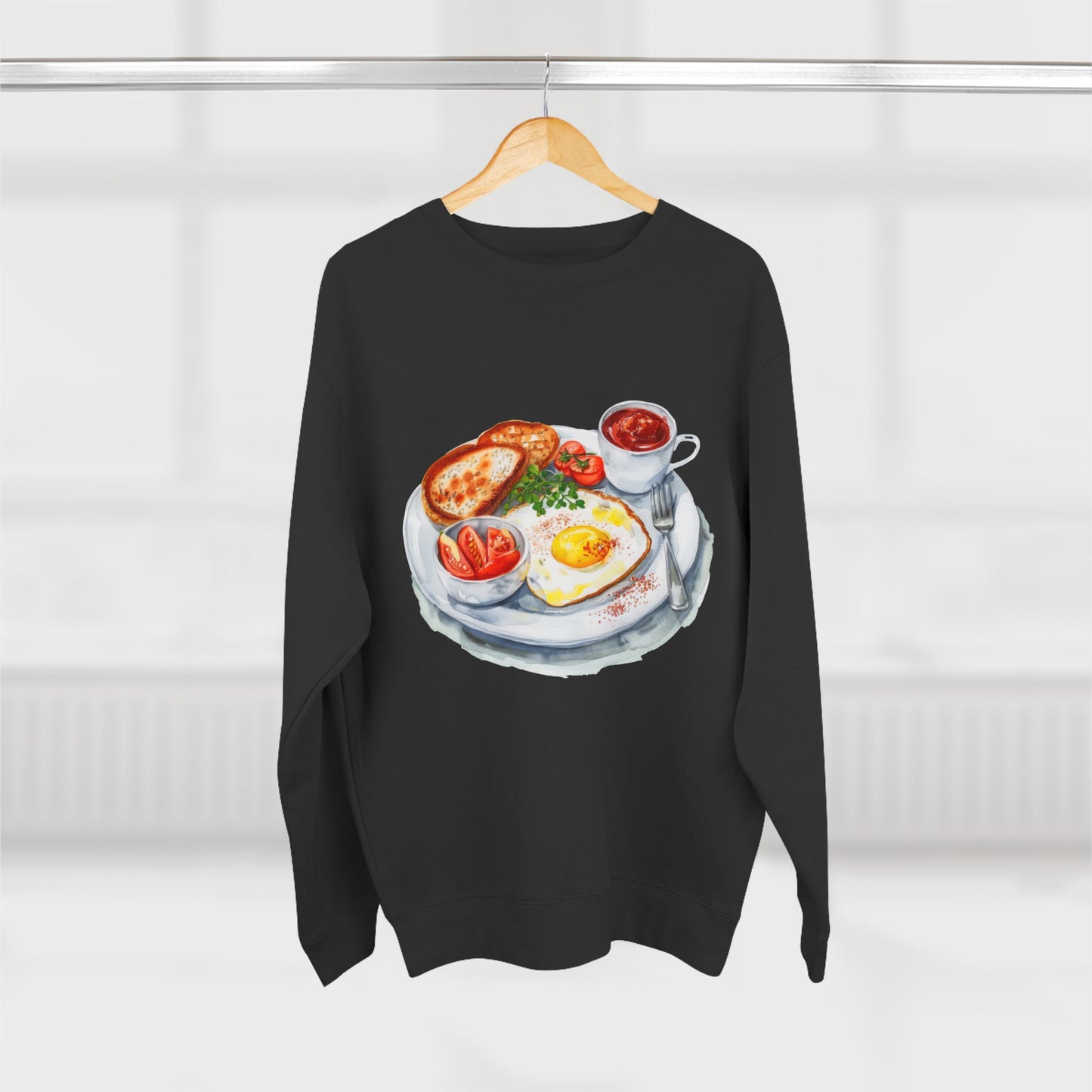 Unisex Crewneck Sweatshirt - British Royal Breakfast Elegant and Opulent Morning Feast