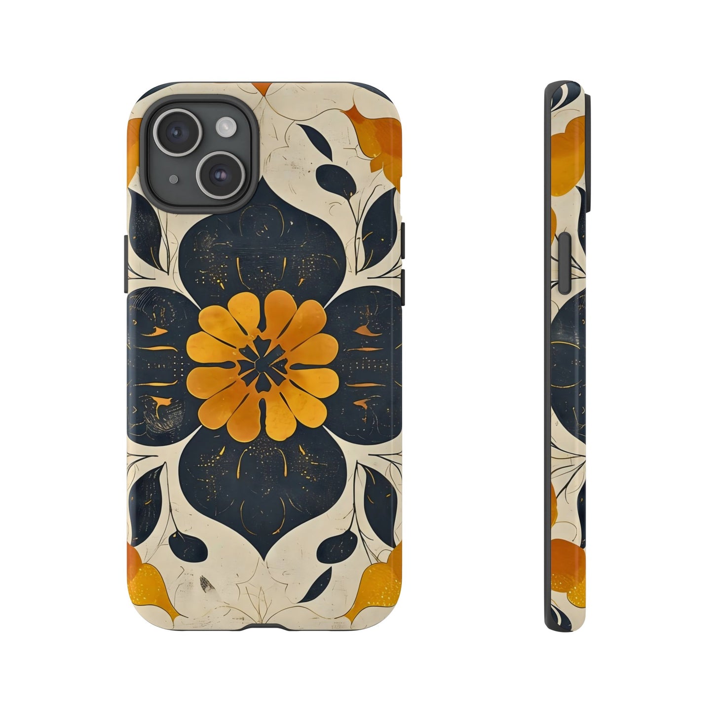 Floral Phone Case - Tough Cases, Botanical iPhone Cover, Vintage Flower Design, Durable Smartphone Protection, Unique Gift Idea