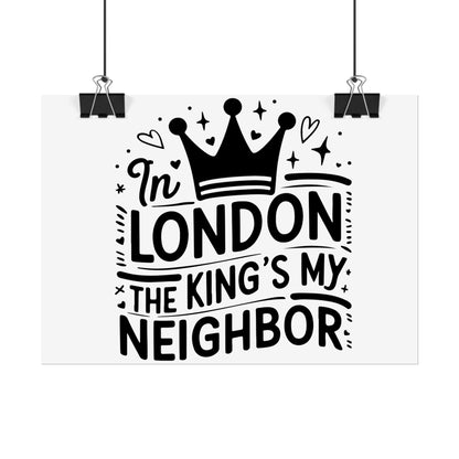 London Themed Rolled Poster - Whimsical Art Print for Home Decor, Gifts, Travel Lovers, Wall Art, Inspirational Quote