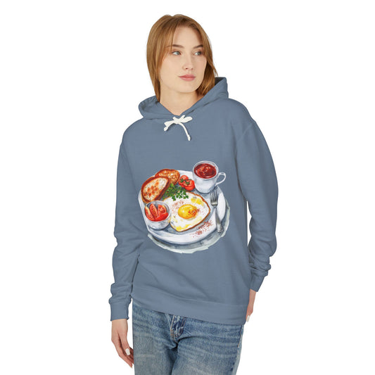 Unisex Lightweight Hooded Sweatshirt - The Crown’s Table - British Royal Food Traditions