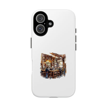 Artistic Phone Case - Cozy Bar Scene Design