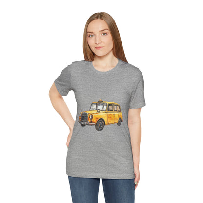 Unisex Jersey Short Sleeve Tee - Trendy British Vintage Car