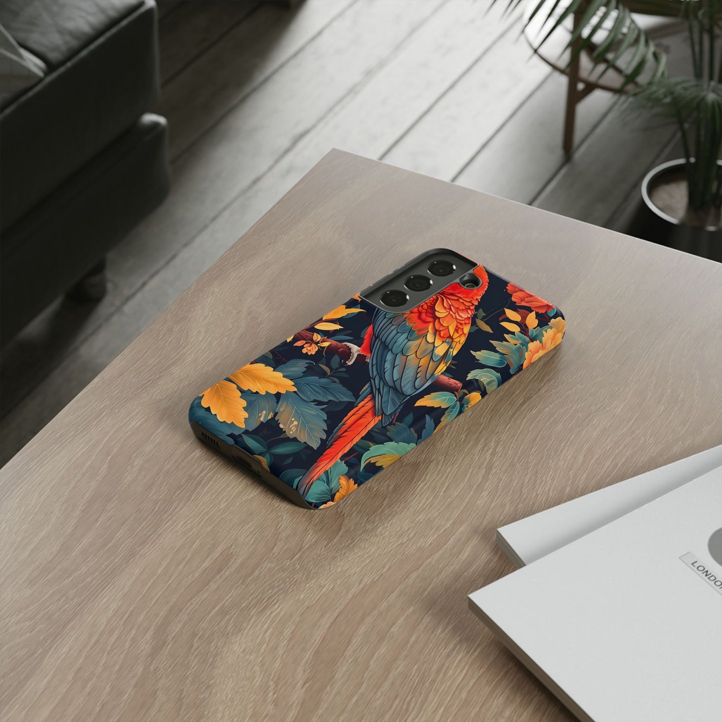 Vibrant Parrot Phone Case - Tough, Stylish, Nature-Inspired, Tropical, Wildlife, Perfect Gift, Summer Vibes