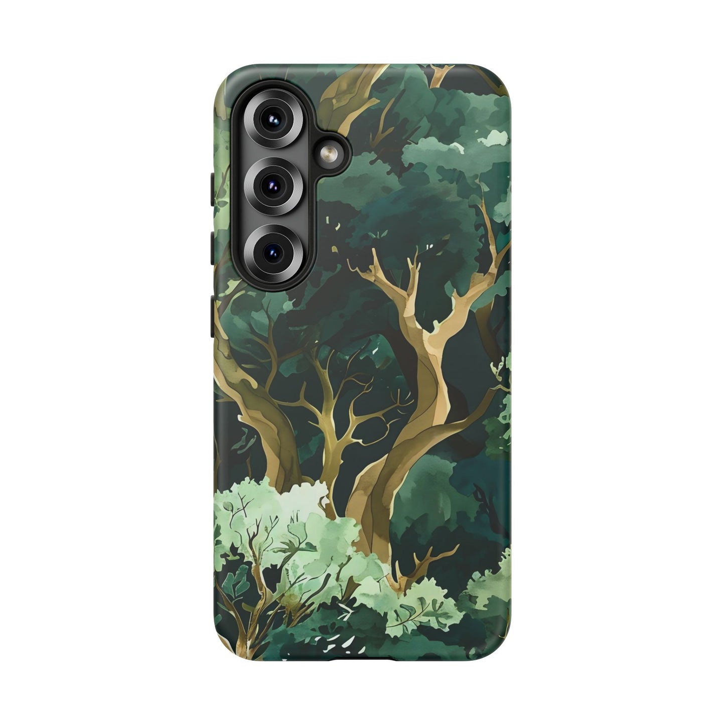 Forest Green Phone Case, Nature-Inspired Tough Cases, Eco-Friendly Gift, Outdoor Lover Accessory, Unique Phone Cover
