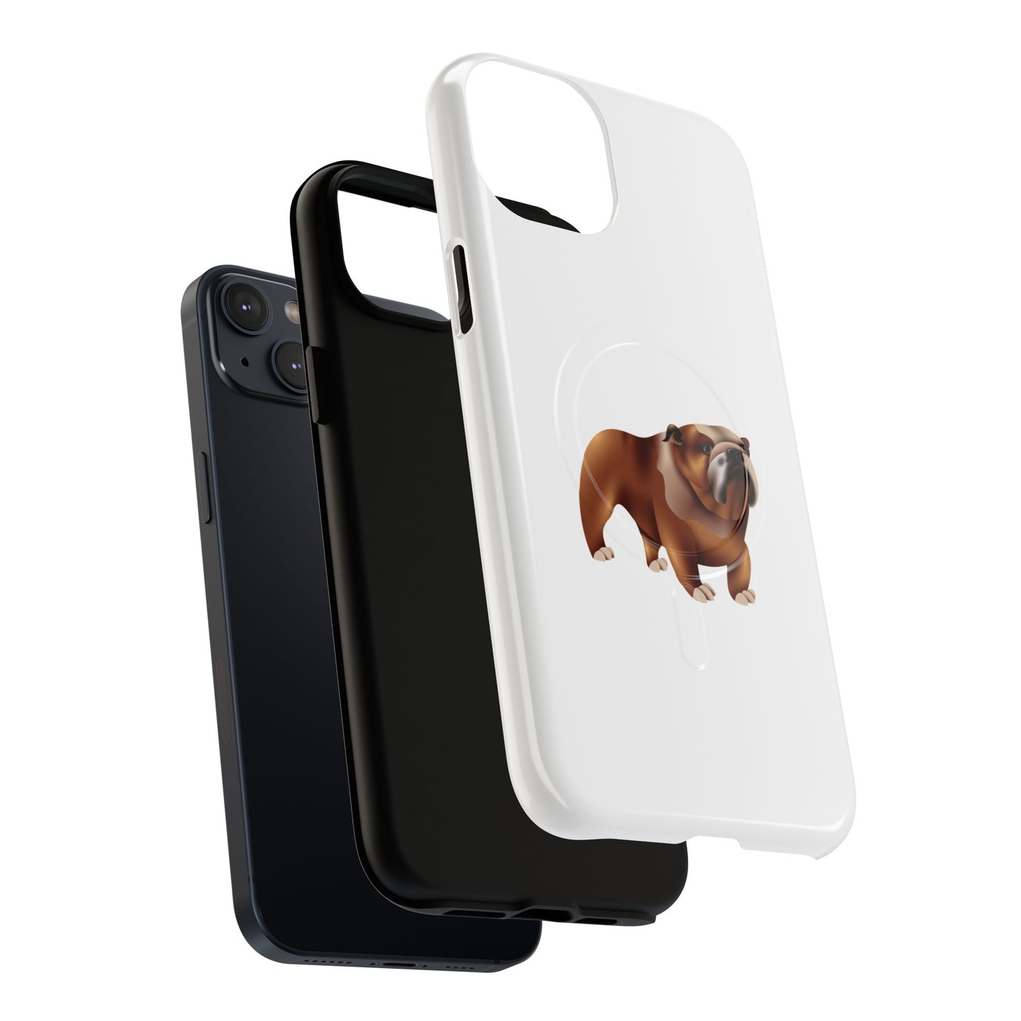 Custom Bulldog Tough Magnetic Case for iPhone, Pet Lover Gift, Durable Phone Protection, Unique Bulldog Design, Dog Owner Accessories