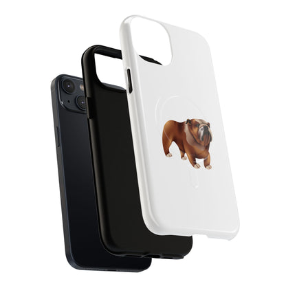 Custom Bulldog Tough Magnetic Case for iPhone, Pet Lover Gift, Durable Phone Protection, Unique Bulldog Design, Dog Owner Accessories