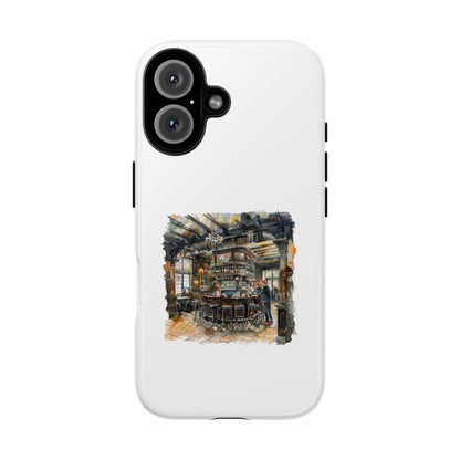 Stylish Tough Case for Phone - Cozy Cafe Artwork Design