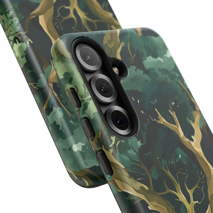 Forest Green Phone Case, Nature-Inspired Tough Cases, Eco-Friendly Gift, Outdoor Lover Accessory, Unique Phone Cover