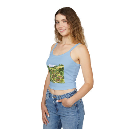 Women's Spaghetti Strap Tank Top - British Nature - Scenic Landscapes and Natural Beauty