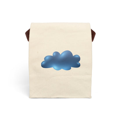The Cloudy Pint Canvas Lunch Bag With Strap