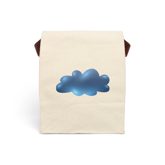 The Cloudy Pint Canvas Lunch Bag With Strap