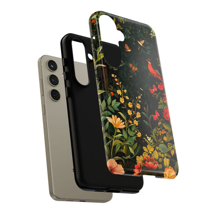 Floral Tough Phone Case, Nature-Inspired Design, Ideal for Garden Lovers, Gift for Birthdays, Christmas, Eco-Friendly Accessory