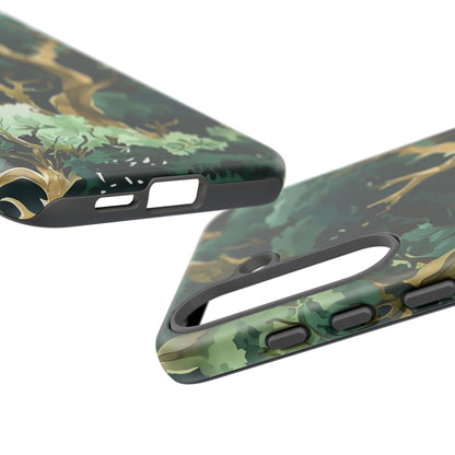 Forest Green Phone Case, Nature-Inspired Tough Cases, Eco-Friendly Gift, Outdoor Lover Accessory, Unique Phone Cover
