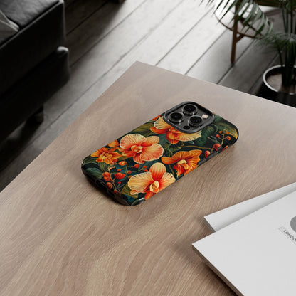 Floral Phone Case - Tough Cases, Protective Cover, Gift for Her, Smartphone Accessory, Floral Design, Nature-Inspired