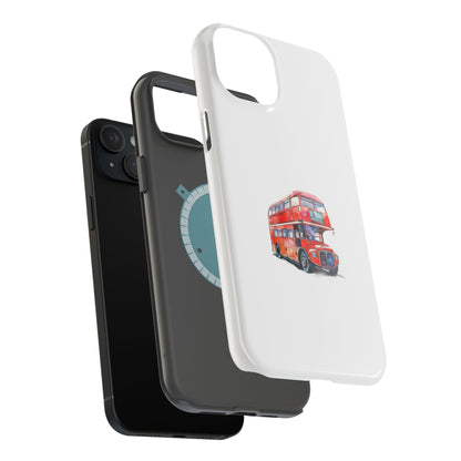 Stylish Magnetic Phone Cases | London Bus Design, Unique Gift for Travelers, Durable Protection, Trendy Accessories, Phone Covers