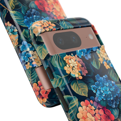 Floral Tough Phone Case, Durable Smartphone Cover, Flower Design, Gift for Her, Stylish Protection
