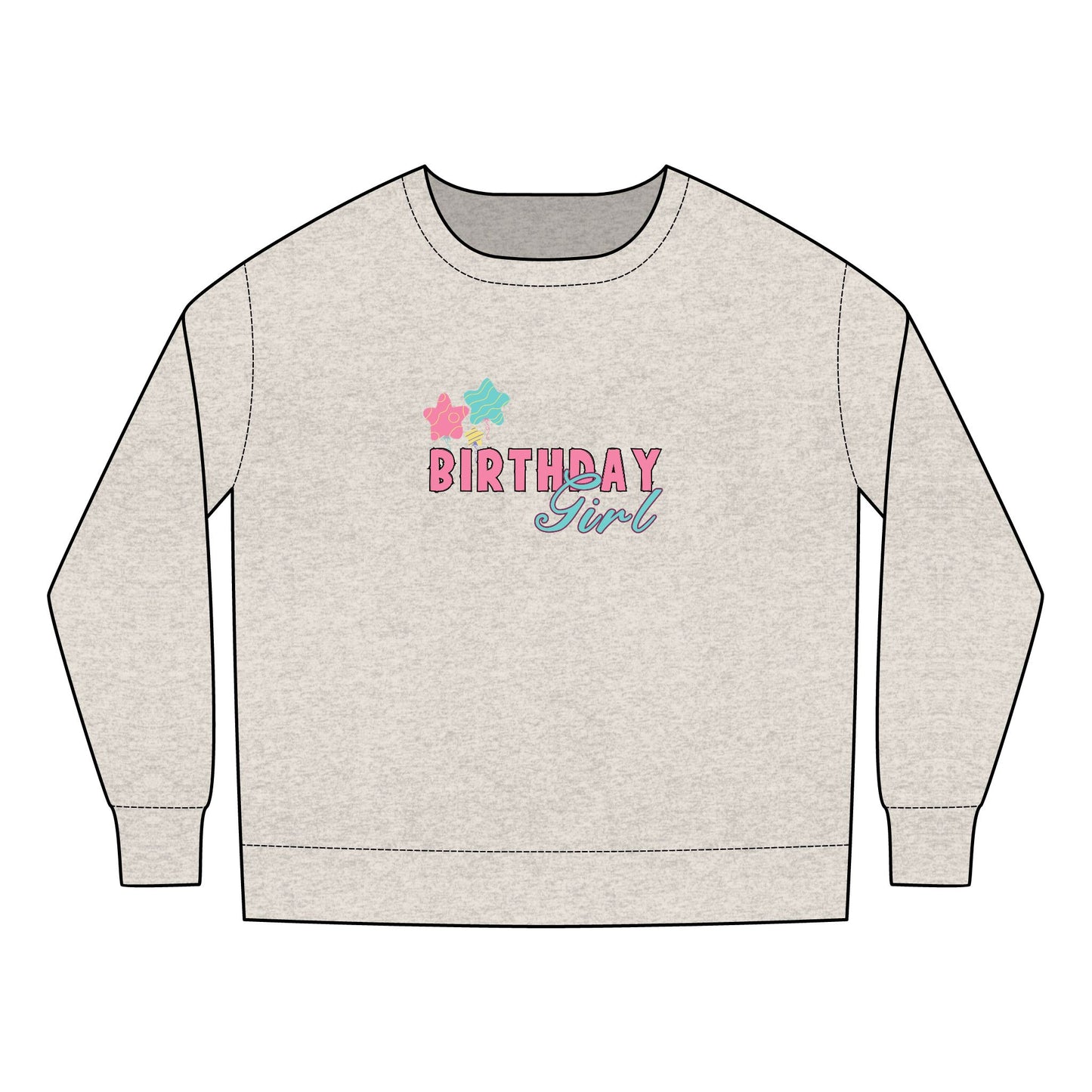 Toddler Sweatshirt - Trendy Birthday Girl Rainbow Animal Print Clipart - Cute & Comfy Celebration Apparel