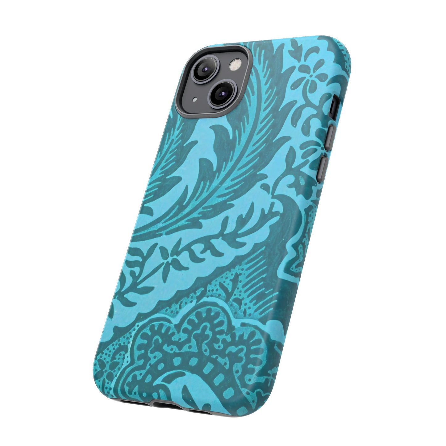 Protective Phone Case with Elegant Teal Design, Tough Cases, Floral Phone Cover, Stylish Smartphone Protection, Gifts for Her, Trendy [...]