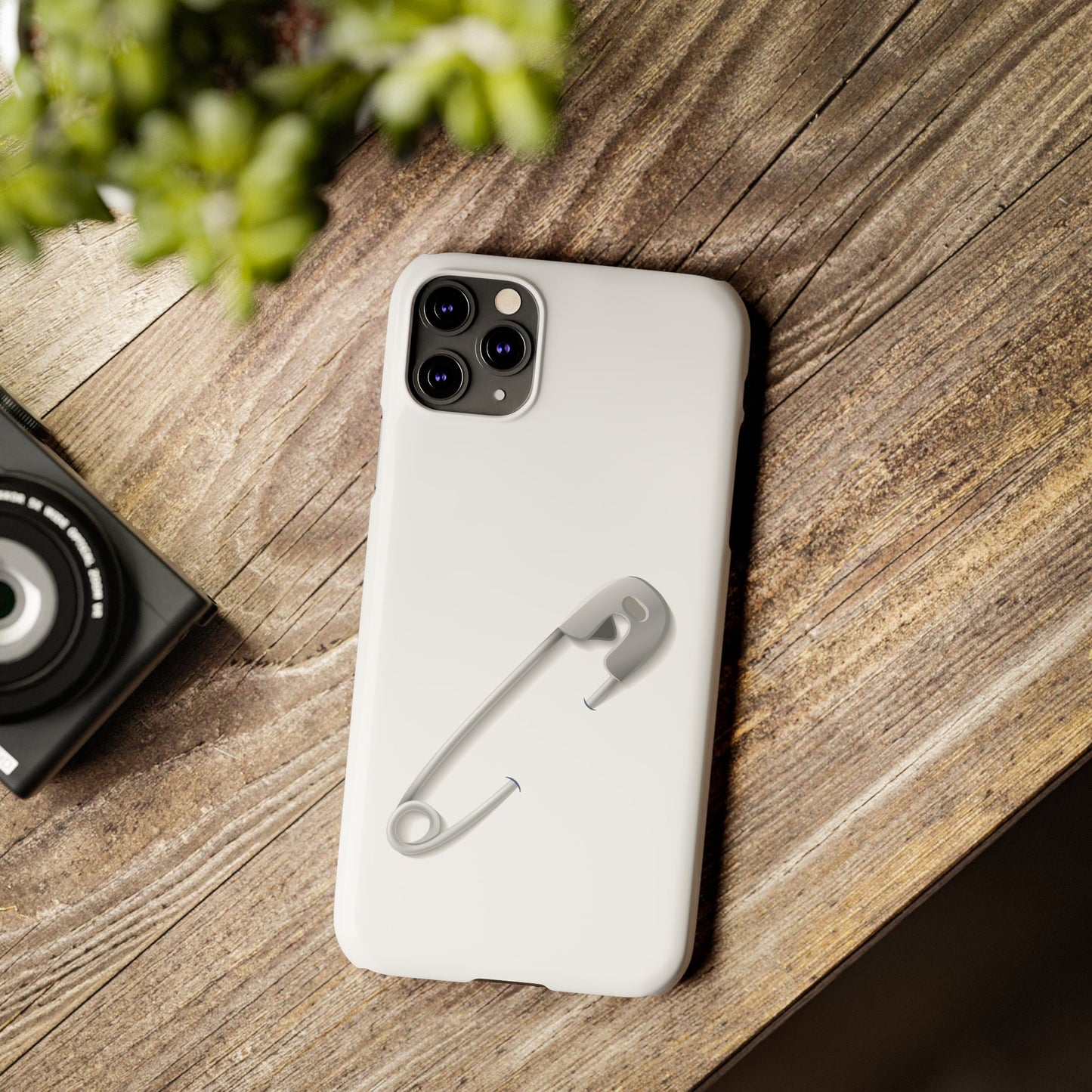Minimalist Safety Pin Phone Cases | Stylish Slim Cases for Trendy Protection, Gift for Friends, Fashionable Accessories, Unique Phone Cover
