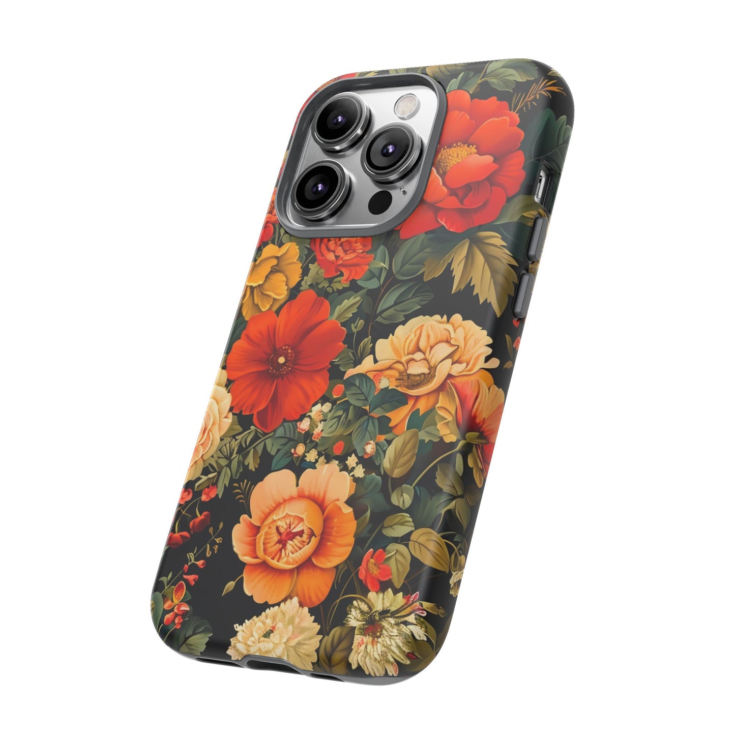 Floral Phone Case, Tough Cases, Decorative Tech Accessories, Gift for Her, Nature Lover Gift, Boho Style Case, Spring Floral Cover
