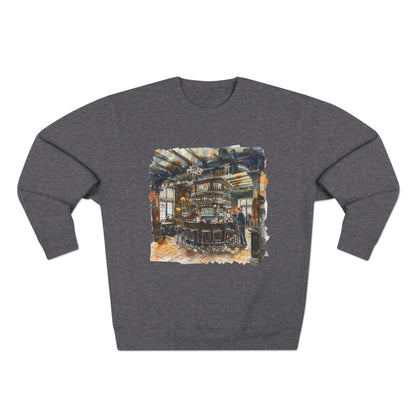 Unisex Crewneck Sweatshirt - London Pub Interior British Tavern