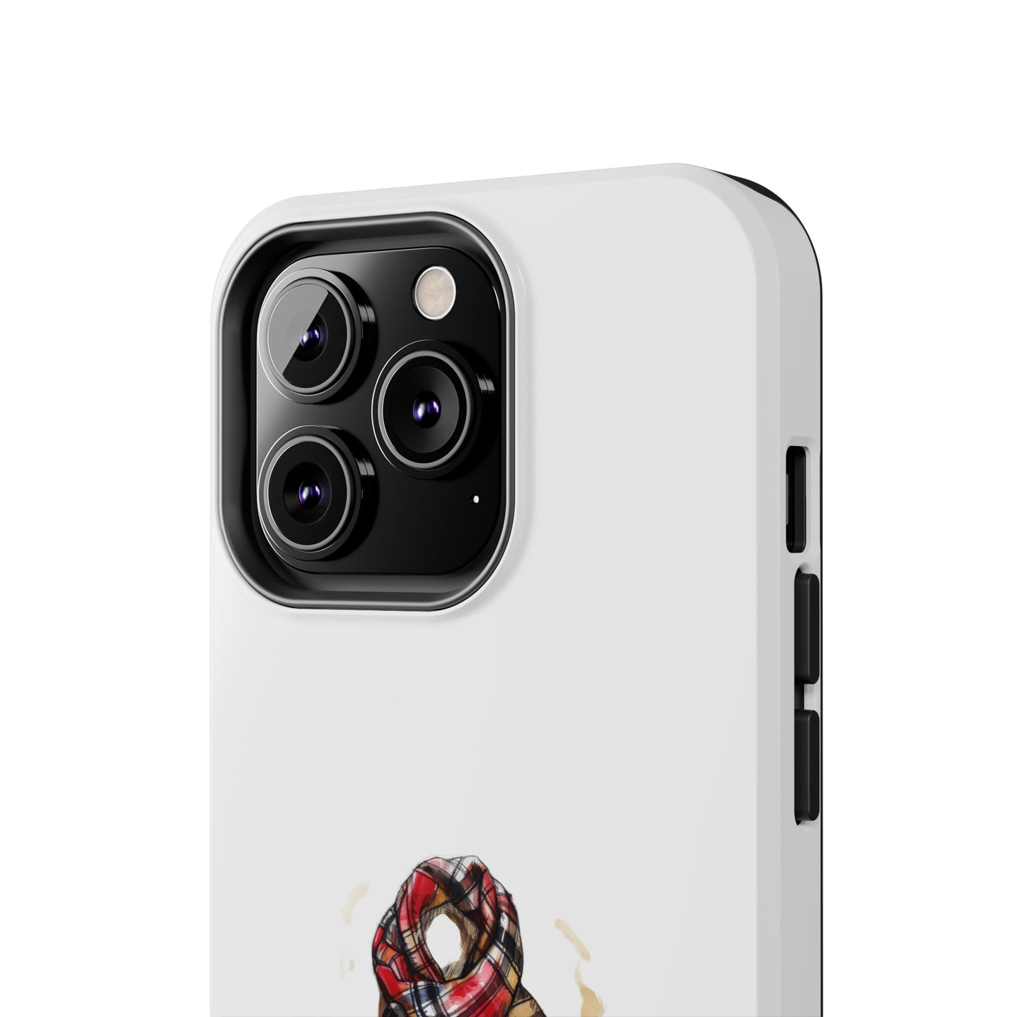 Cozy Plaid Scarf Phone Case - Tough Protection for Winter Style