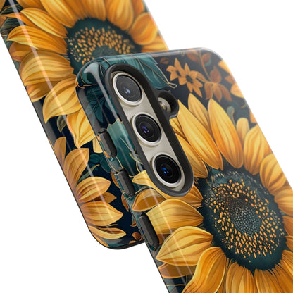 Sunflower Phone Case - Bright Floral Design, Stylish Tough Cover for Sunflower Lovers, Gift for Plant Enthusiasts, Mom Gift, Nature Lovers