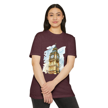 Unisex CVC Jersey T-shirt - Timeless Icon - The UK’s Famous Clock Tower