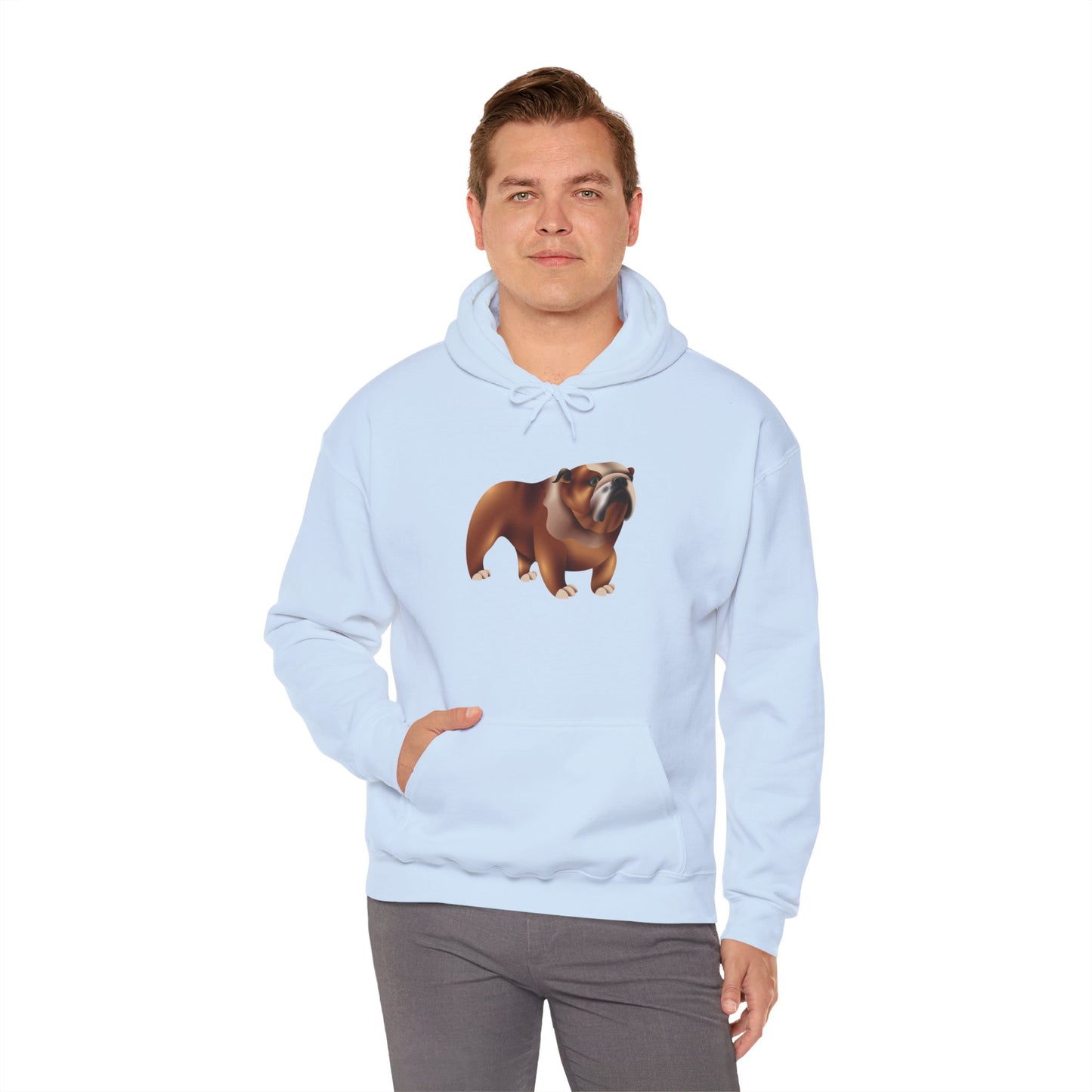 Unisex Heavy Blend™ Hooded Sweatshirt - Adorable British Dog
