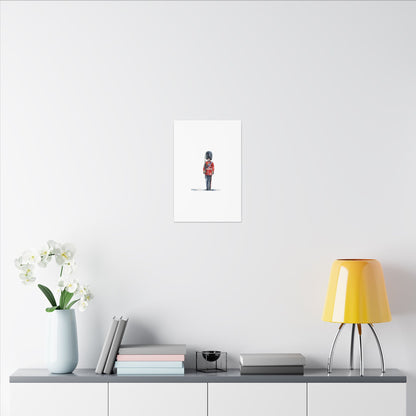 Royal Guard Canvas Art Print, British Soldier Wall Decor, Home Decoration, Gift for History Lovers, Art for Offices, Unique Wall Gallery