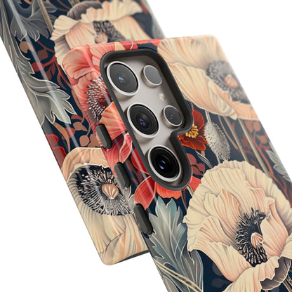 Floral iPhone Case, Tough Phone Cover, Artistic Protection, Flower Design, Unique Gift for Her, Phone Accessory, Trendy Tech