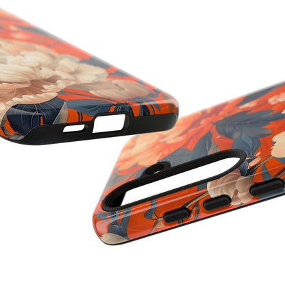 Floral Tough Case, Durable Floral Phone Case, Stylish Protection Case, Gift for Her, Spring Accessories, Mother’s Day Gift