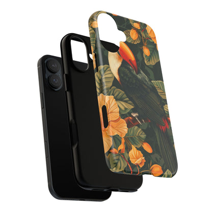 Tropical Toucan Phone Case, Exotic Bird Cover, Nature Lover Gift, Eco-Friendly Design, Customizable Tech Accessory