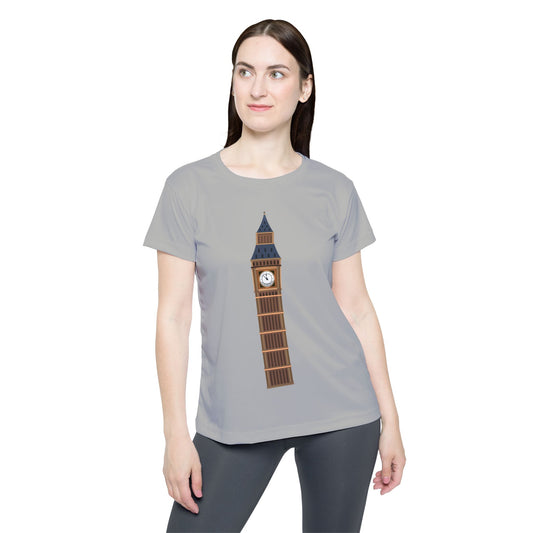 Women's Sports Jersey - Stylish Athletic Top for Sports & Casual Wear - Big Ben Clock Tower Design - London Landmark