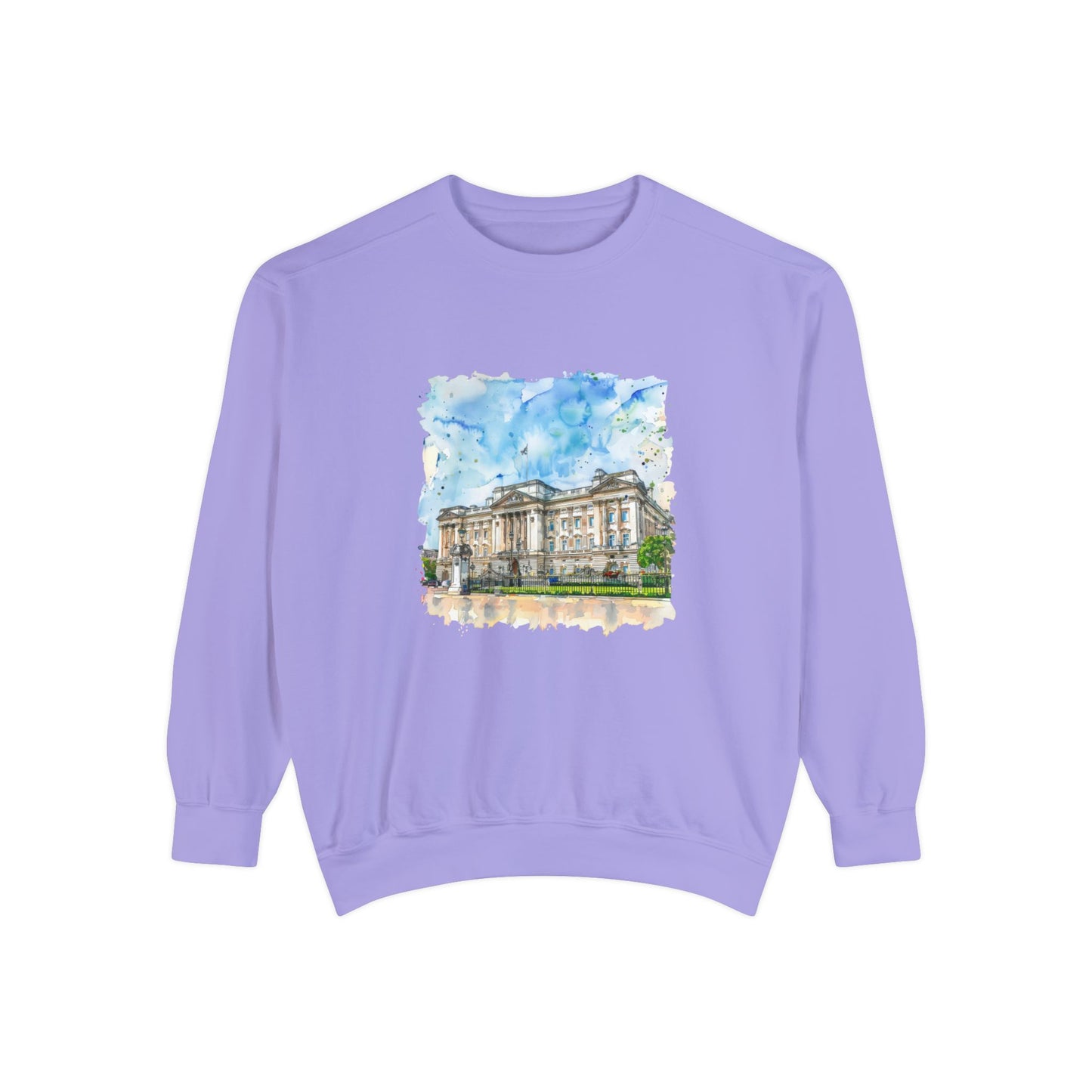 Unisex Garment-Dyed Sweatshirt Lightweight - British Nature Scenic Landscapes
