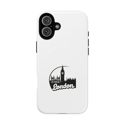 Stylish Tough Magnetic Phone Case with London Skyline, Unique Design, Perfect Gift for Travelers, Phone Protection, Customizable Accessories