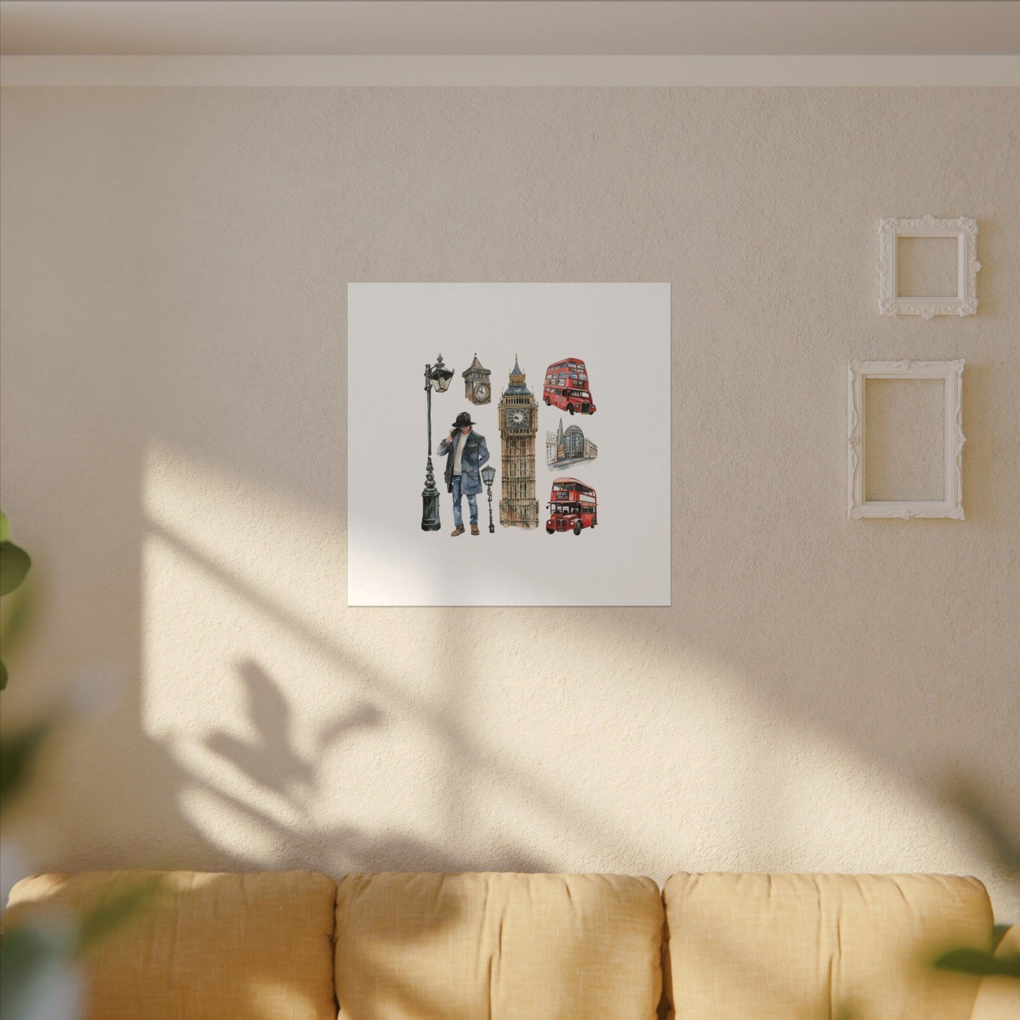 Canvas Art Print, London Skyline, Home Decor, Wall Art, Gift Idea, Travel Memories, Modern Wall Art