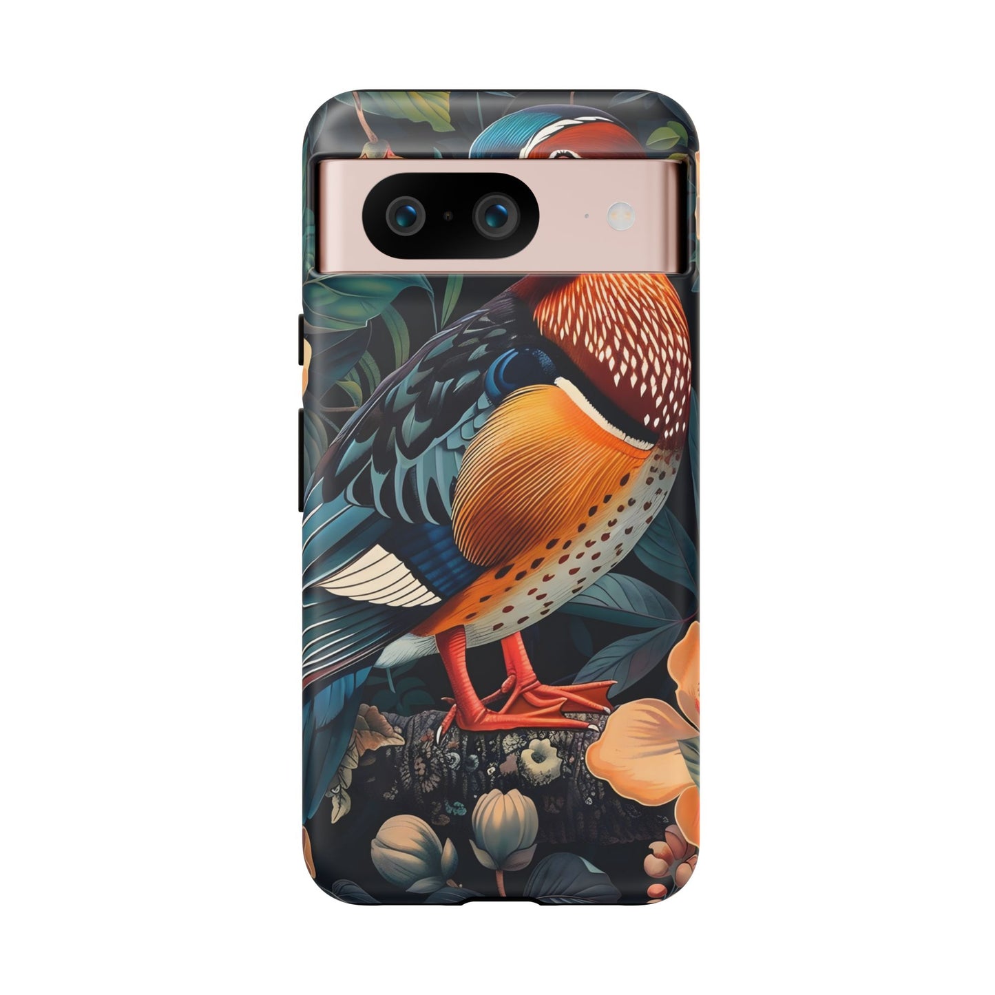 Vibrant Phone Case with Artistic Bird Design, Nature Lover Gift, Wildlife Enthusiast Accessory, Floral Tech Case, Unique Mobile Cover