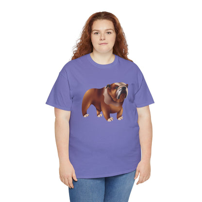 Unisex Heavy Cotton Tee - Adorable British Dog