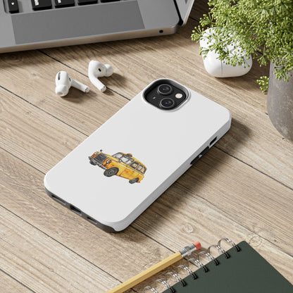 Yellow Taxi Tough Phone Case - Durable Protection for Urban Adventures