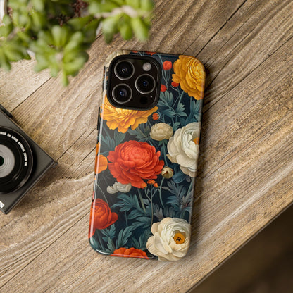 Floral Tough Case for Phones | Durable Floral Phone Cover, Boho Chic, Unique Gift for Her, Phone Protection, Flower Design