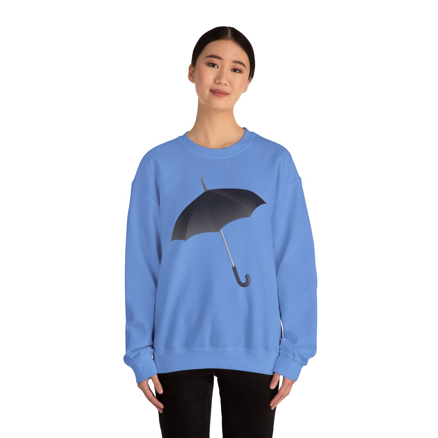 Unisex Heavy Blend™ Crewneck Sweatshirt - Regal Royal Umbrella - Elegant and Majestic Design