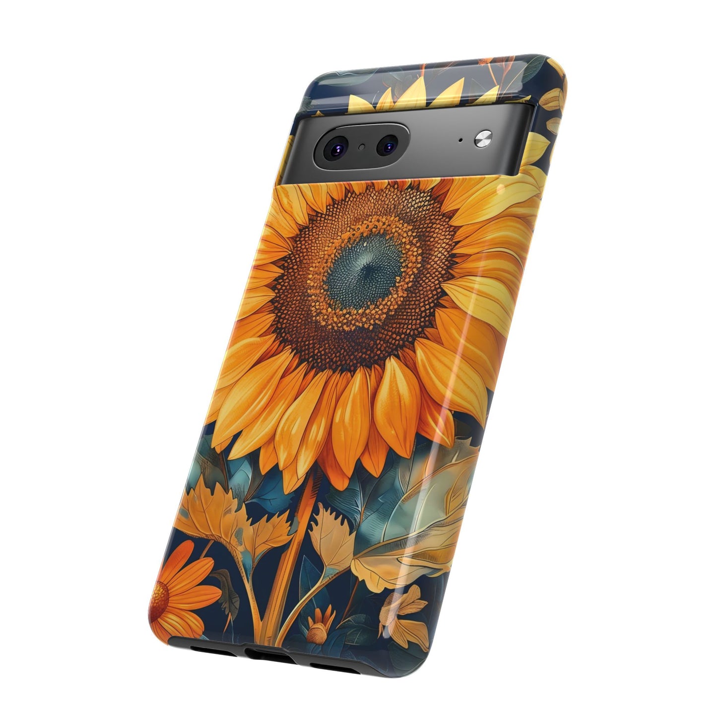Sunflower Phone Case - Floral Design for Nature Lovers, Cute Spring Accessory, Gift for Her, Eco-Friendly Cover