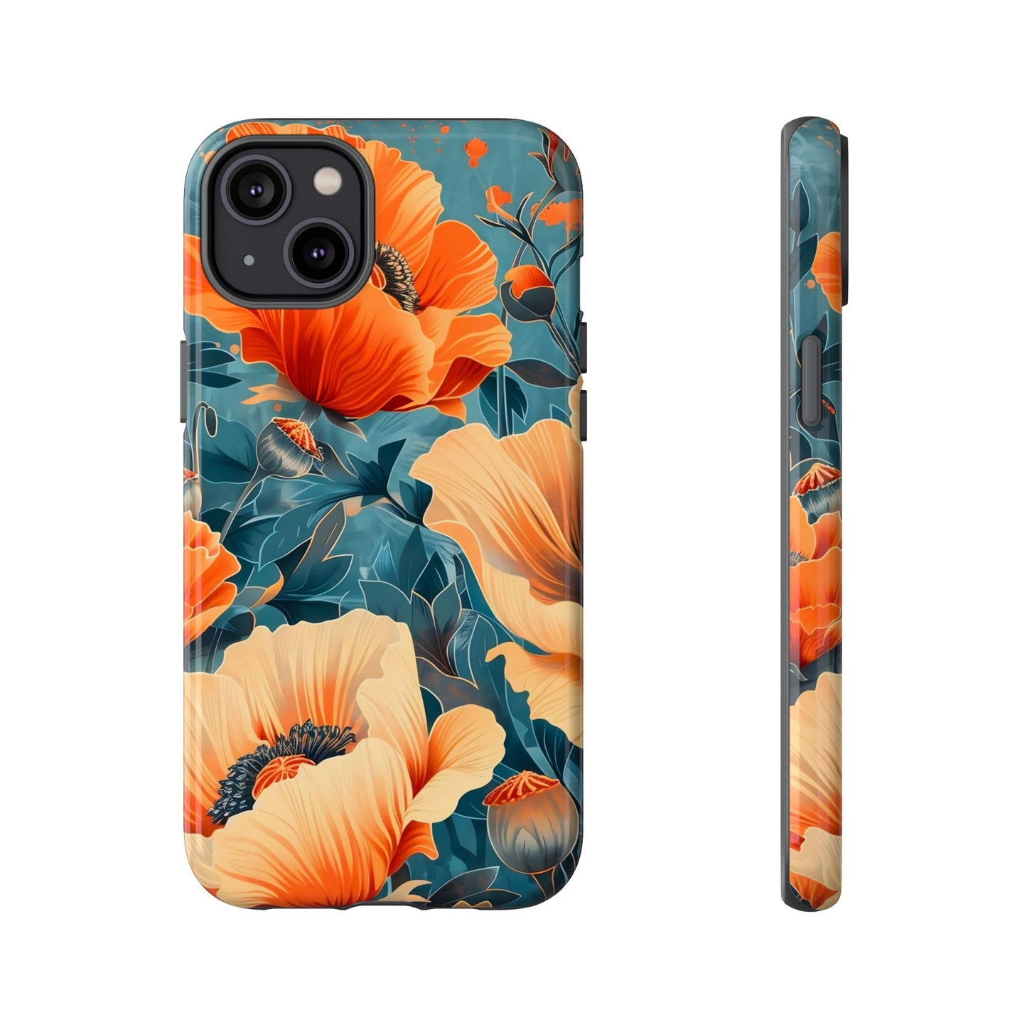 Floral Phone Case, Tough Cases for Protection and Style, Spring Aesthetic, Gift for Her, Phone Accessory for Nature Lovers