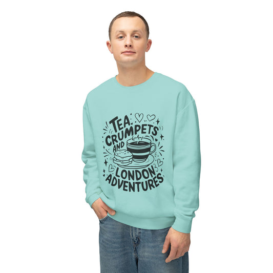 Unisex Lightweight Crewneck Sweatshirt - Love London Adventures