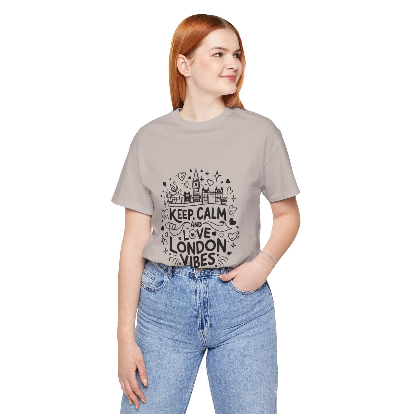 Unisex Jersey Short Sleeve Tee - Keep Calm and love London Vibes