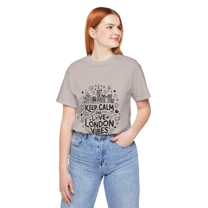 Unisex Jersey Short Sleeve Tee - Keep Calm and love London Vibes