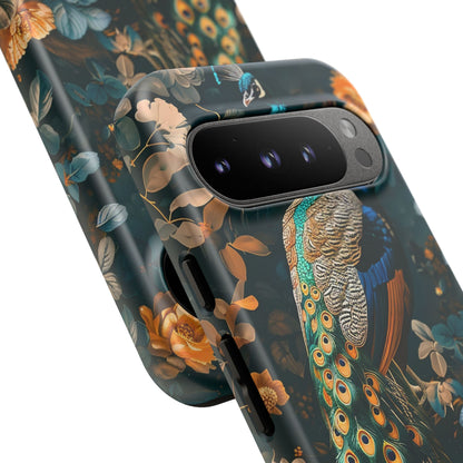 Peacock Phone Case - Elegant Floral Design, Tough Case for Protection, Unique Gift for Nature Lovers, Stylish Accessory, Eco-Friendly